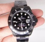 Replica Rolex Submariner Matte Black Men Watch - Black PVD Ceramic Bezel 40mm